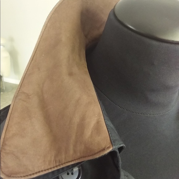 London Fog Black Trench Coat - Picture 5 of 9